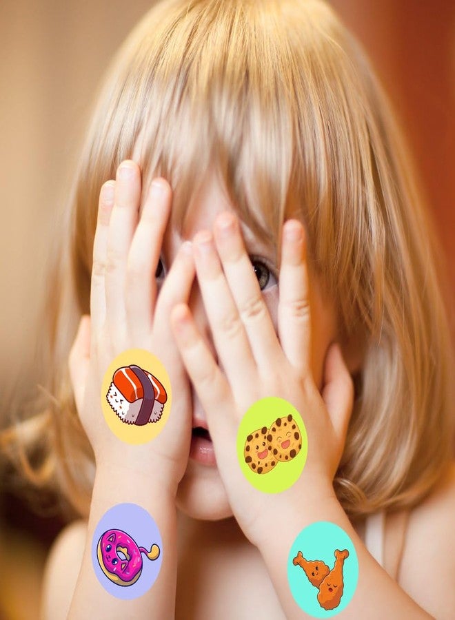Hohamn 600 Pcs Food Stickers Roll for Kids 1.5 Inch 16 Styles Food Snack Stickers for Kids Boys Girls Birthday Party School Reward Giveaways - Image 5